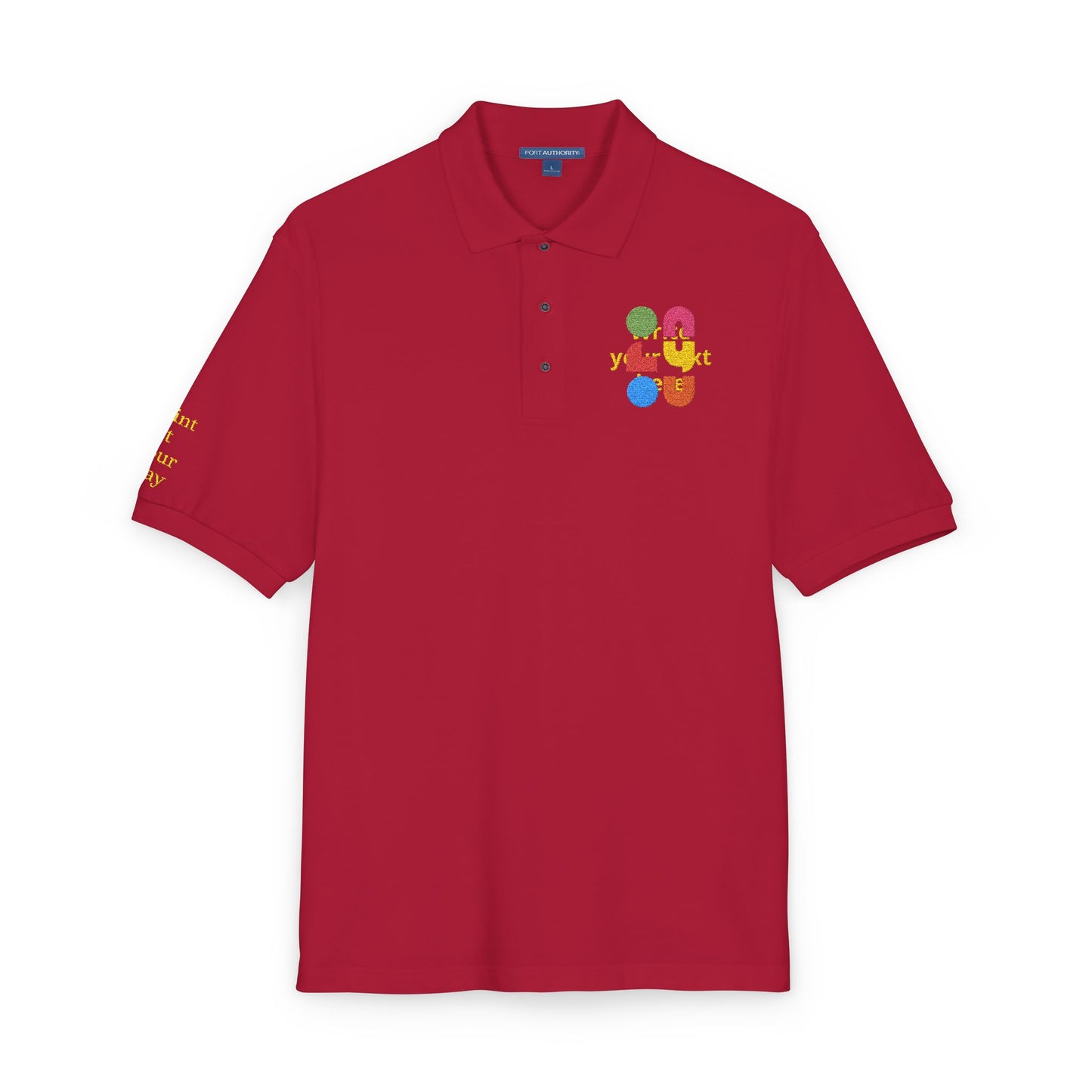 Personalized Embroidered Polo Shirt — Add your logo or type your text