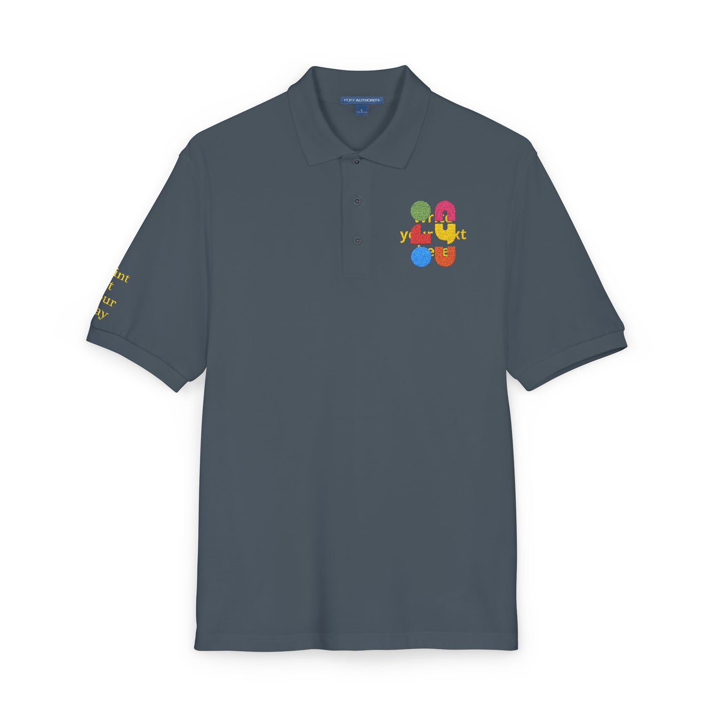 Personalized Embroidered Polo Shirt — Add your logo or type your text