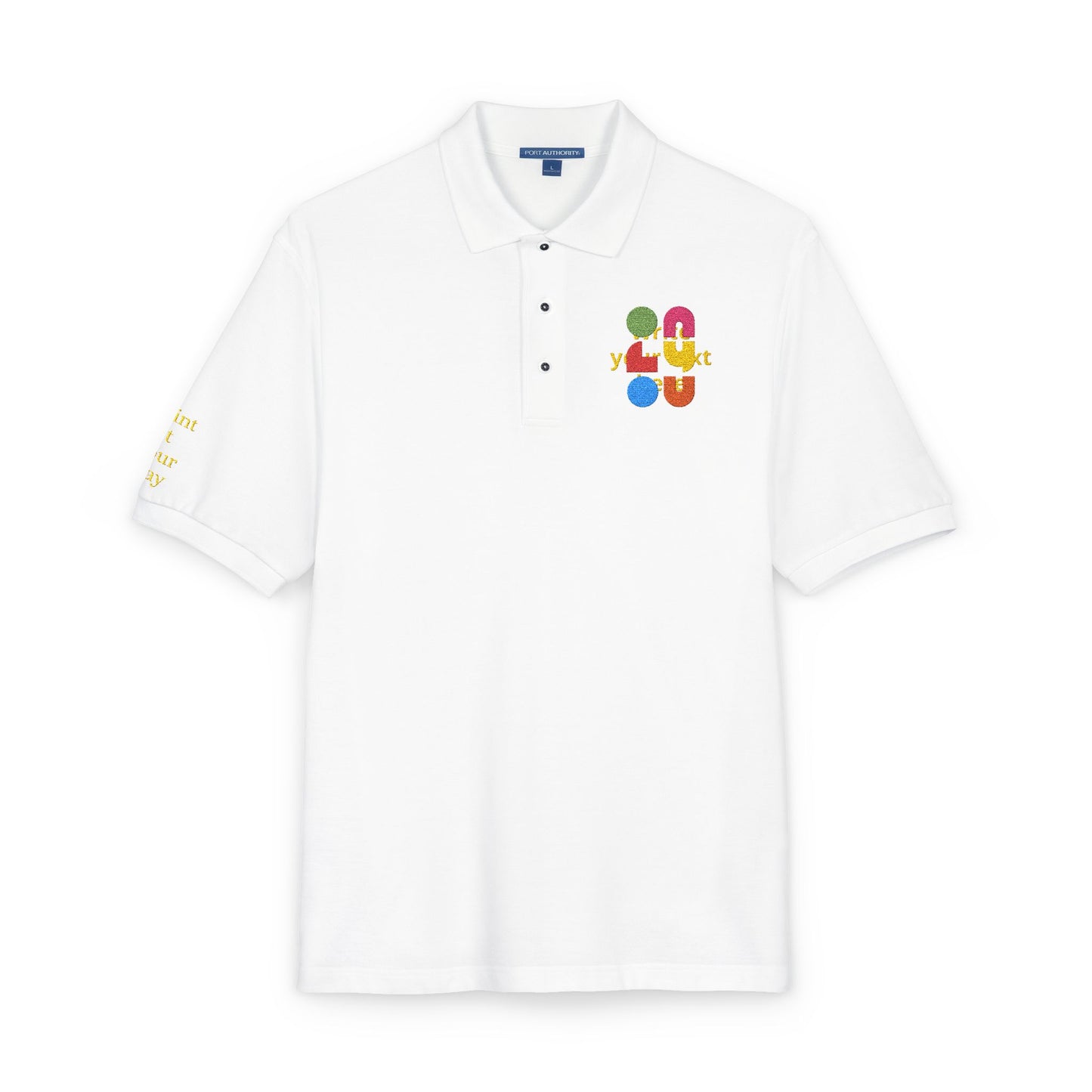 Personalized Embroidered Polo Shirt — Add your logo or type your text