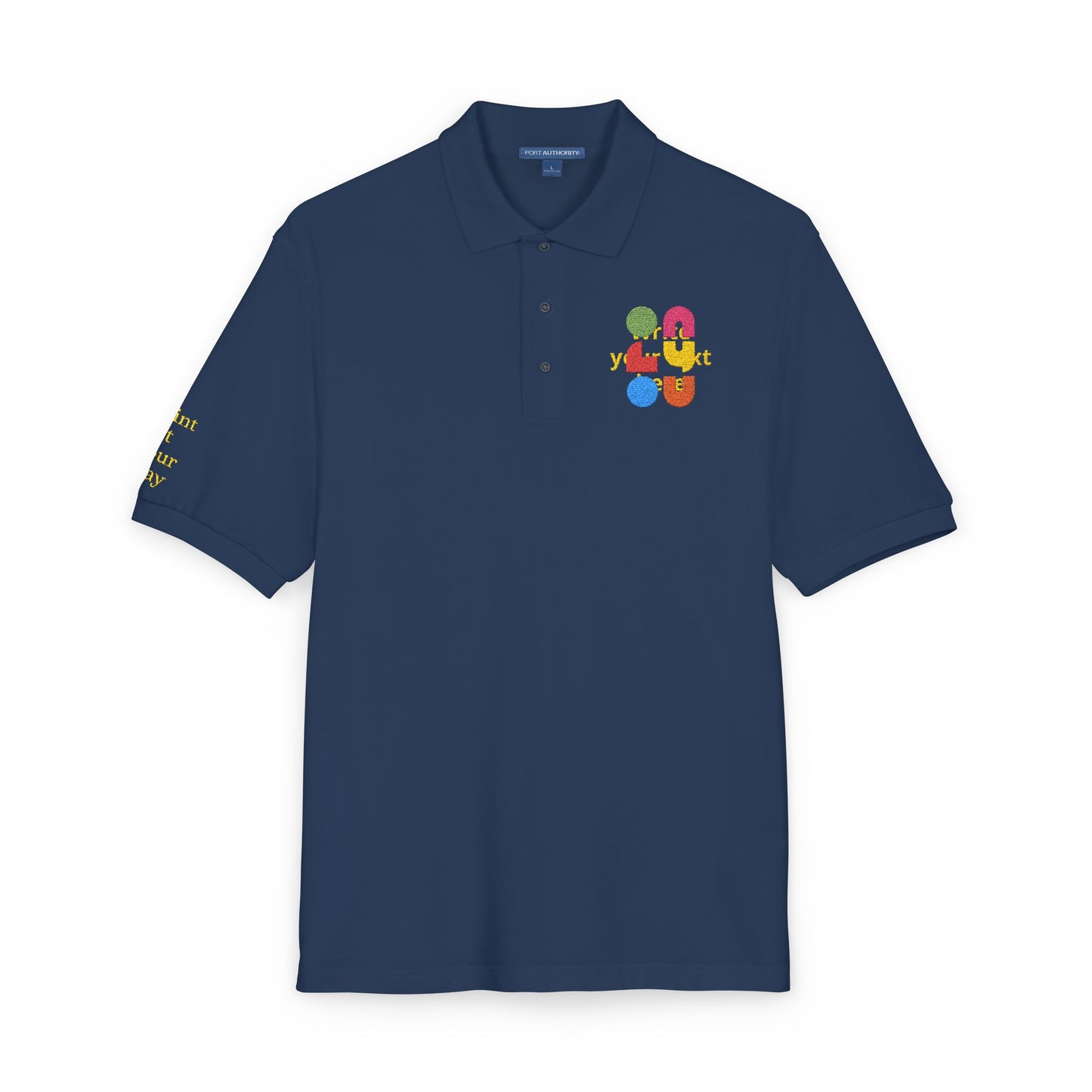 Personalized Embroidered Polo Shirt — Add your logo or type your text