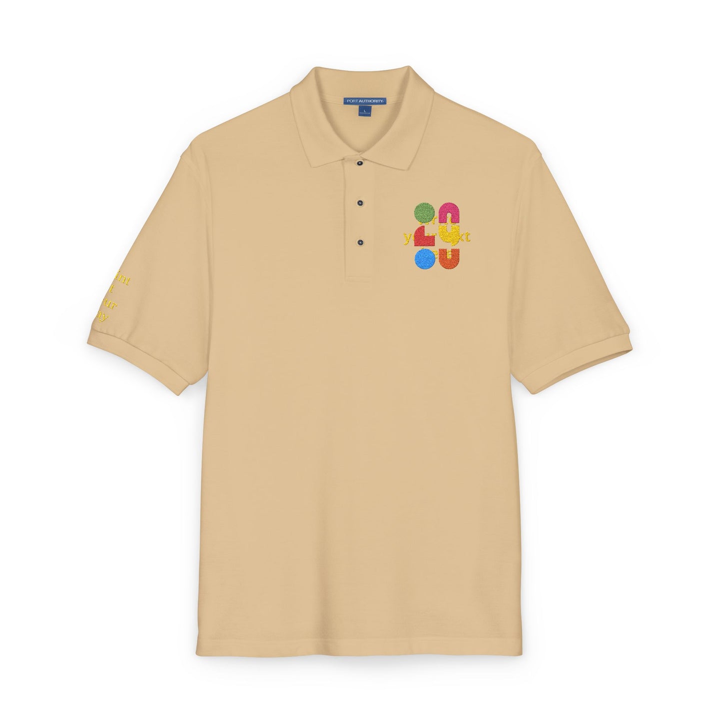 Personalized Embroidered Polo Shirt — Add your logo or type your text
