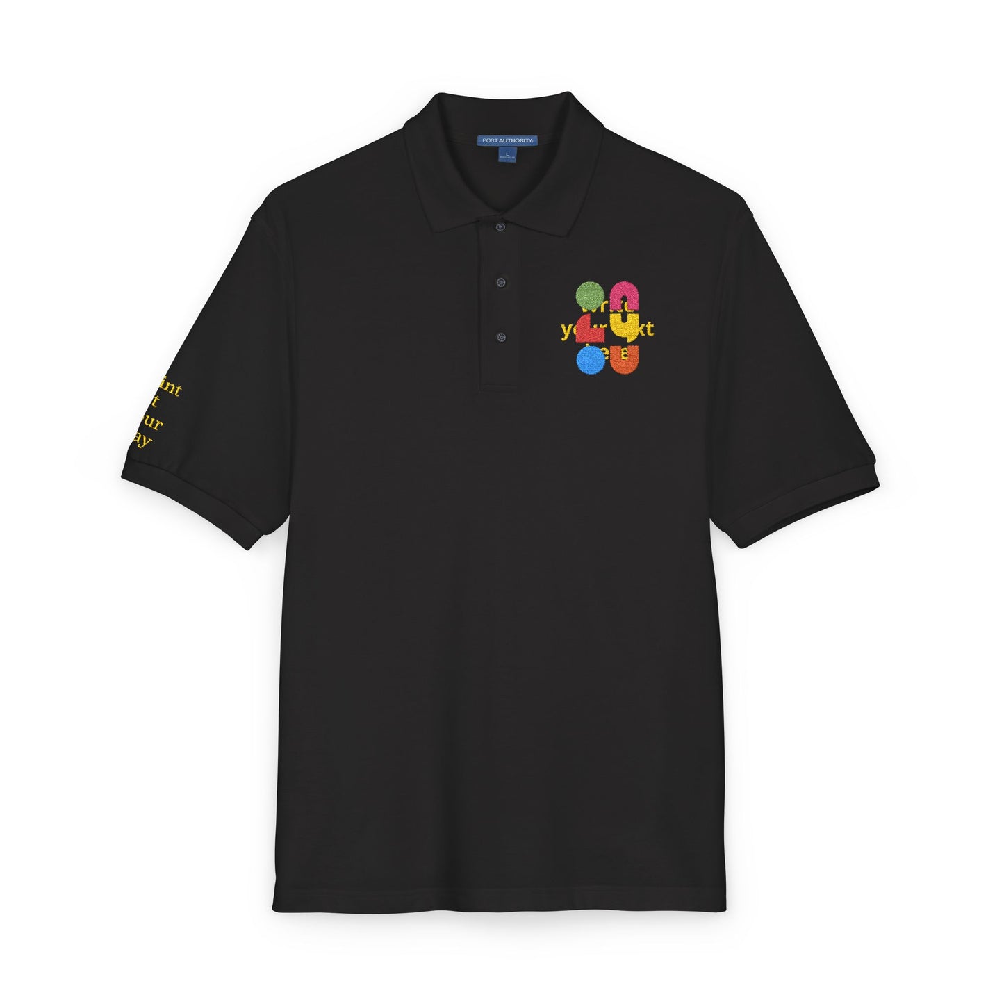 Personalized Embroidered Polo Shirt — Add your logo or type your text