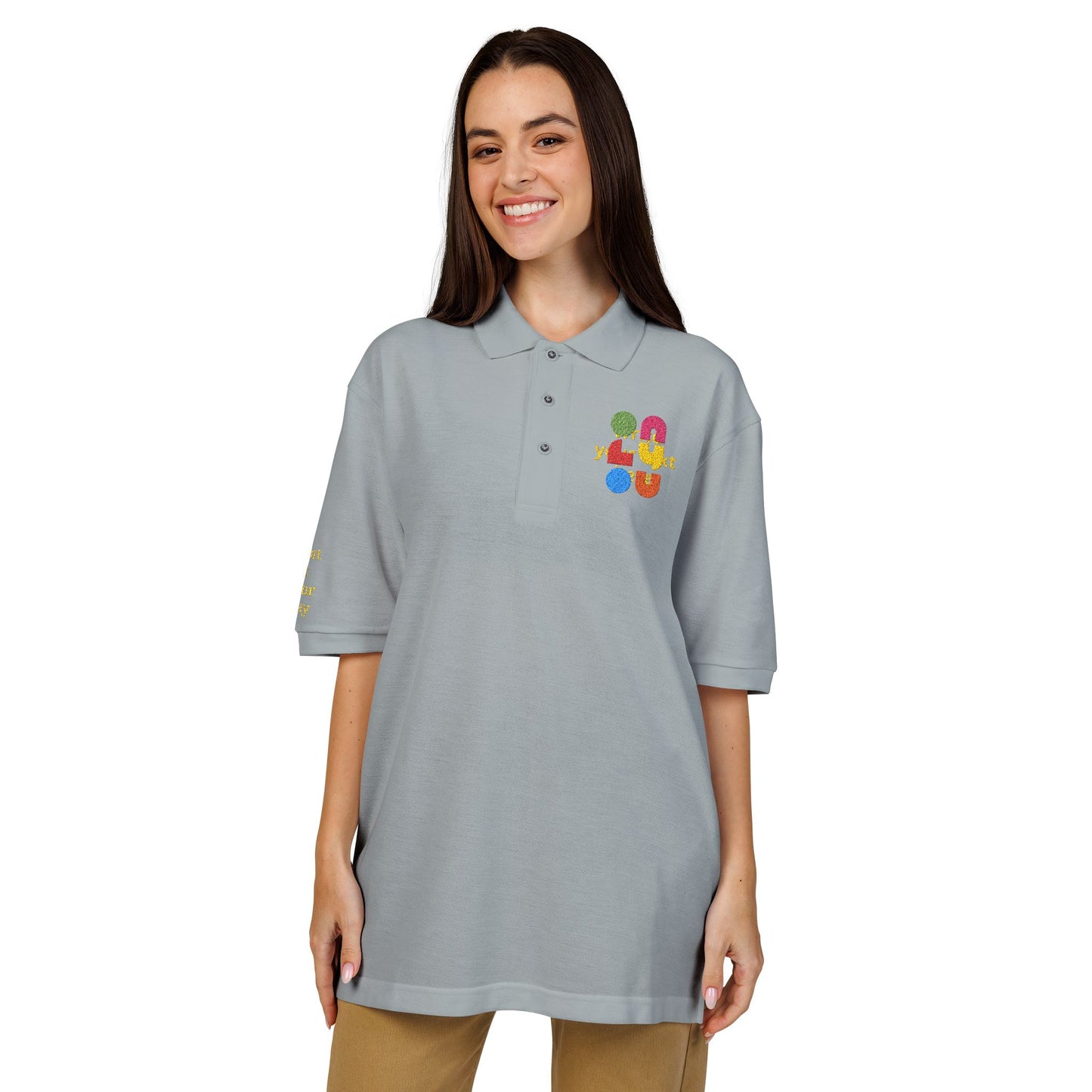 Personalized Embroidered Polo Shirt — Add your logo or type your text